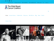 Tablet Screenshot of malebreastcancercoalition.org